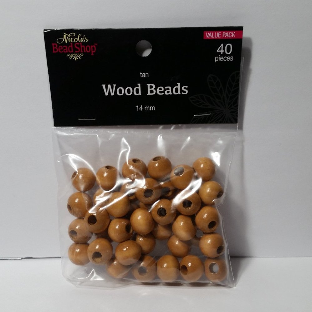 Jewelry Making Beads 400 14mm Wood Beads